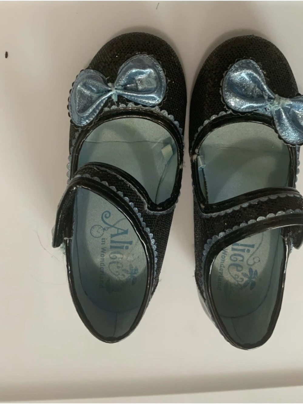 Disney Store Alice in Wonderland Girls Costume Dress Up Shoes 11/12 Worn Once